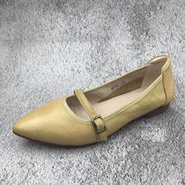 Brand clearance handles 2023 leather female soft soles soft soft leather soft - leather soft - head flat - head shoes fashion womens shoes