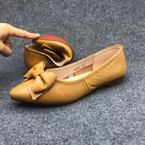 Brand clearance handles 2023 leather female soft soles soft - leather soft - leather soft - leather soft - leather soft - leather shallow tip shallow female shoes