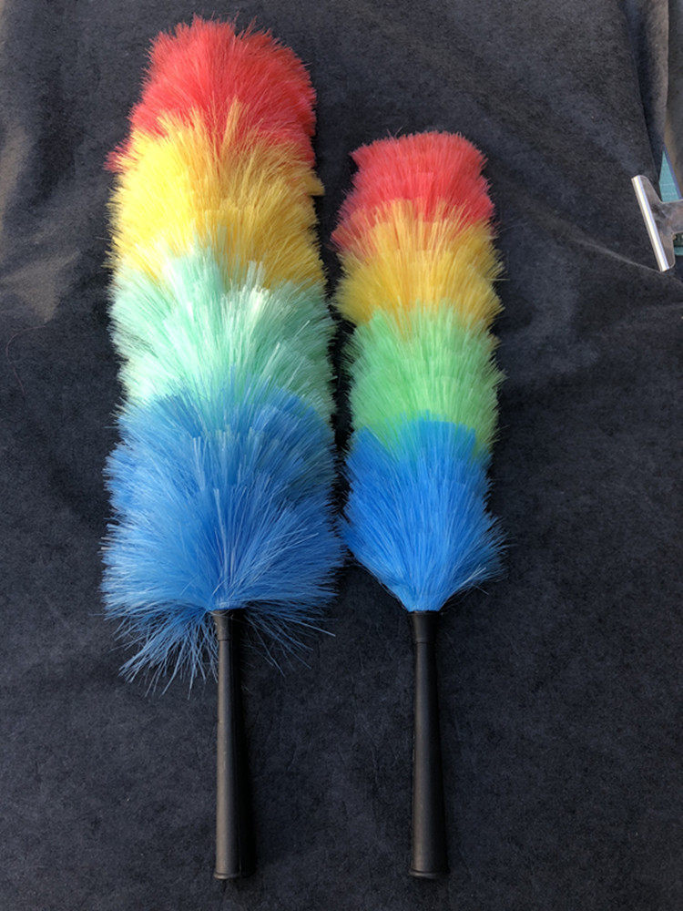 厂家直销加大加厚塑料鸡毛掸除尘掸子彩色清洁毛掸防静电5个包邮
