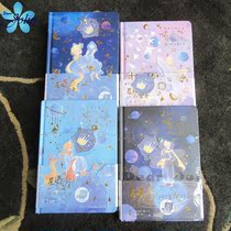 The Little Prince hardcover color printed round back notebook Student dream hand account notepad Hard copy three-dimensional title page B6