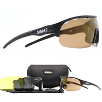 Siroko four-piece cycling glasses outdoor sports mirror wind-proof sand mountain bike road car running glasses