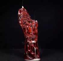 Indian small leaf red sandalwood ornaments hand-carved home furnishings mahogany crafts collection gifts