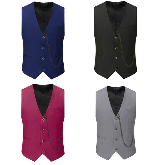 Amazon European and American men's vest suit vest casual versatile banquet stage performance cos peripheral top men
Amazon European and American men's vest suit vest casual versatile banquet stage performance cos peripheral top men