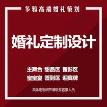 Wedding birthday renderings background design LOGO set production stage advertising inkjet KT board welcome area ps design