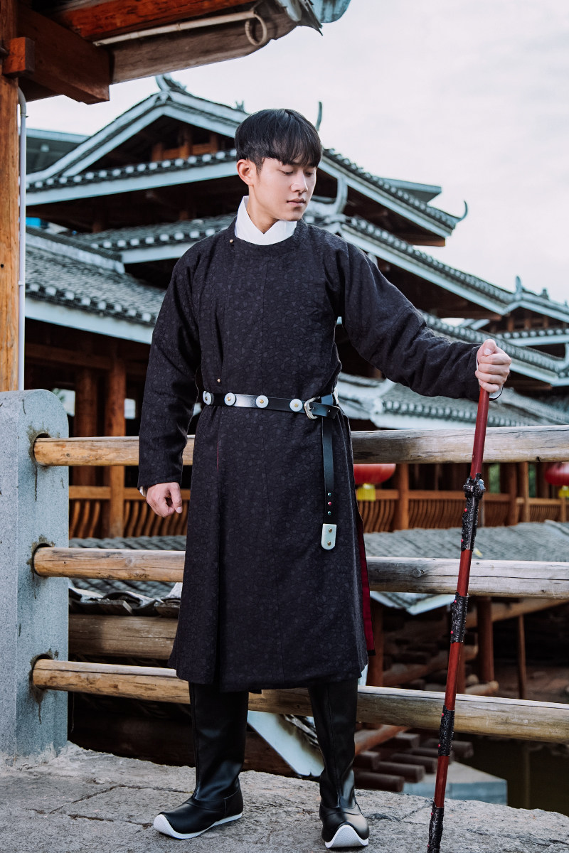 汉服革带乌衣巷唐制汉服琉璃玉带圆领袍曳撒配饰男女真皮腰带