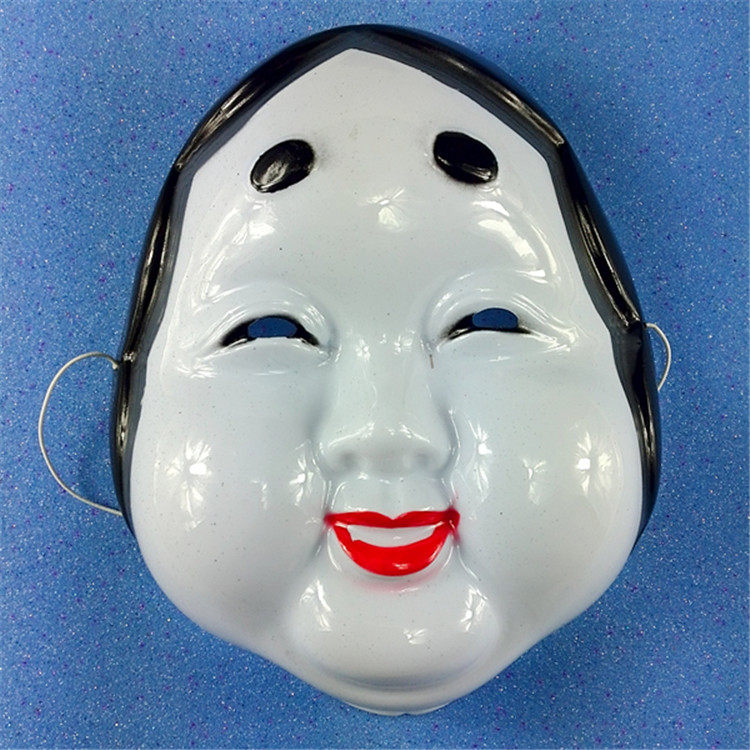 日本能剧天狗武士面具歪嘴火男孙次郎般若面具赤鬼红鬼多福面具