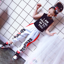 Girl Hip Hop Street Dance Suit Plays Out Girls Summer Jazz Dance Costumes Dance Suits to Two Sets Eben