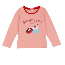 Ba girls long sleeve T shirt in large children pure cotton spring and autumn casual collar childrens tops 2021 new mode