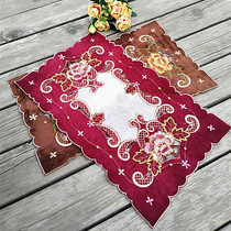 American European-style rectangular fabric placemas insulation mat coaster bowl mat tablecloth multi-purpose dustproof bottle mat desk lamp mat