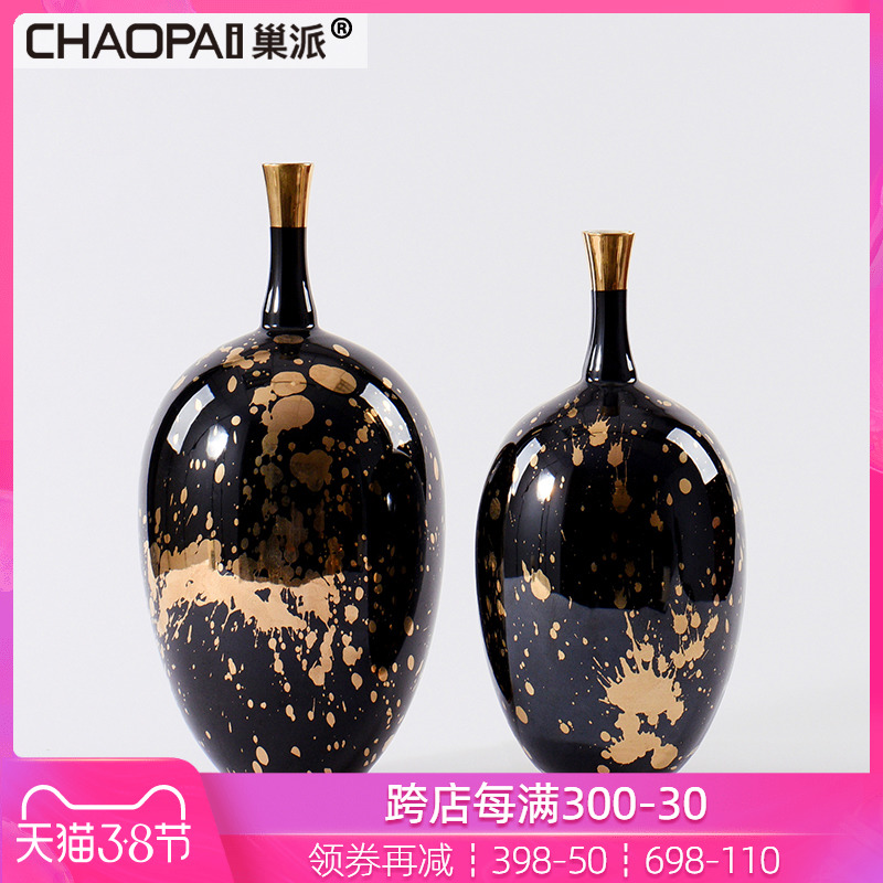 New classical light key-2 luxury porcelain pot furnishing articles modern example room vases, flower arranging a China TV ark of tea table accessories