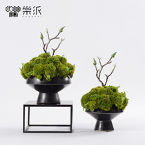 Modern home simulation green plant potted ornaments living room living room Large class simple green floral soft decorations