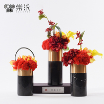 Integral floral marble flower machine simulation green plant decoration toilet bathroom wash basin plant soft decoration