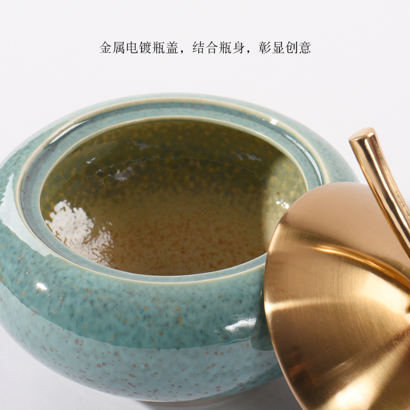 Ceramic storage tank furnishing articles of Chinese style new classic porch ark of edge of chair of the sitting room between general bottle decoration example soft decoration