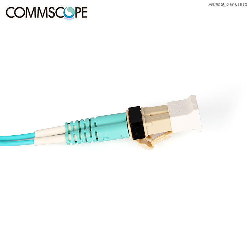 genuine commscope multimode gigabit lc-lc dual-core fiber jumper 3 meters fexlclc42-mxf010