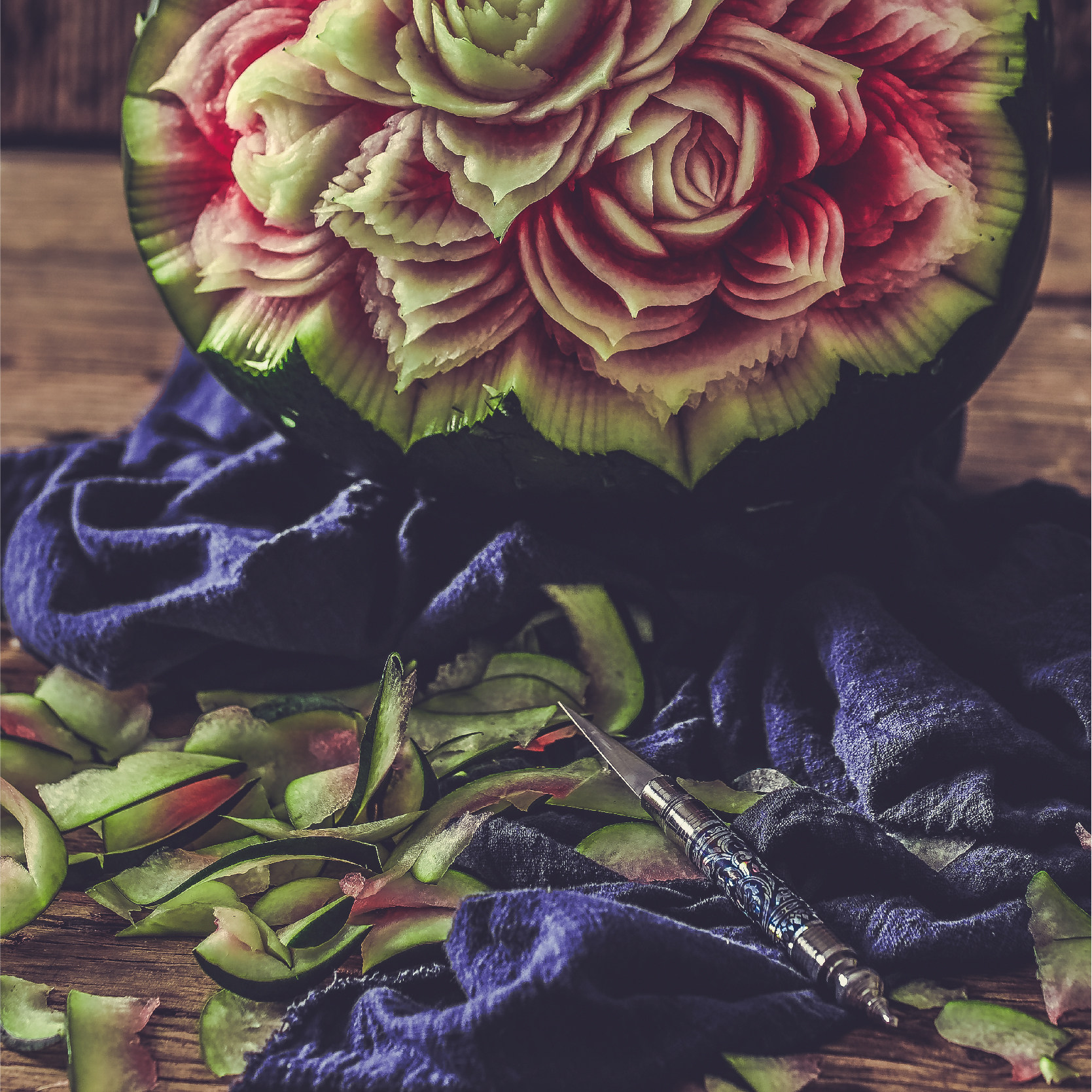 泰国水果雕花刀 西瓜雕刻刀  水果雕刻刀 果蔬食品雕刻刀