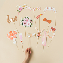 FOMODAY bridesmaid holding photo props ins party gilding family fun photo