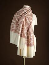 WeinNan WEINAN true silk full embroidered VINTAGE Kashmir cashmere PASHMINA handmade embroidery shawl 198
