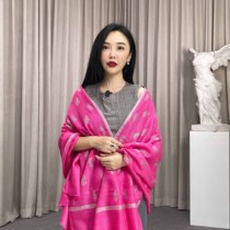 WeinNan WEINAN dot embroidered Kashmiri cashmere PASHMINA handmade embroidered shawl scarf spring summer 064