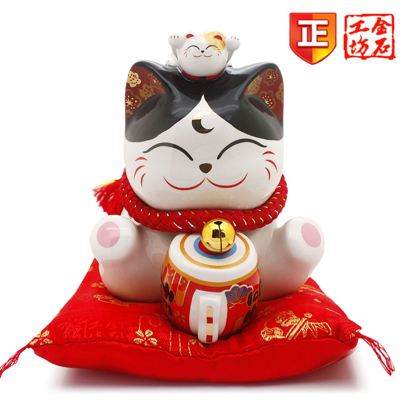 Stone workshop plutus cat ceramic piggy bank home furnishing articles store opening craghack creative gift