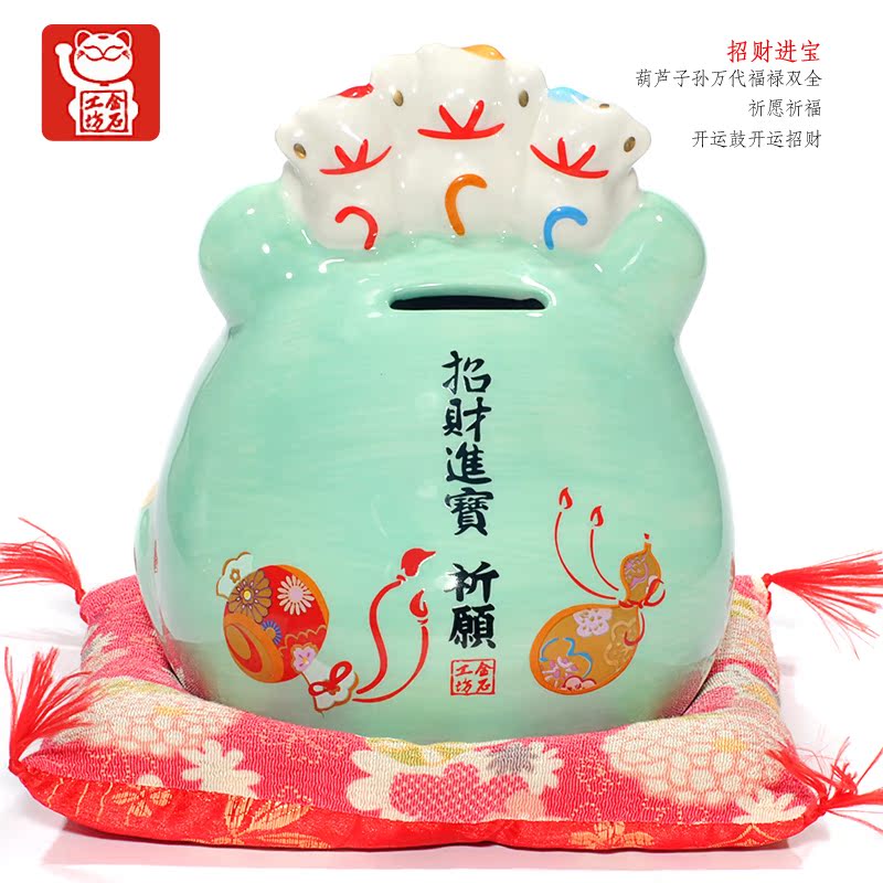 Stone workshop frog plutus cat ceramic piggy bank store new home furnishing articles creative girl will tide gift