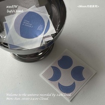 lunar eclipse series of moon phases original moon mobile phone shell sticker hand tent material closure with computer decoration