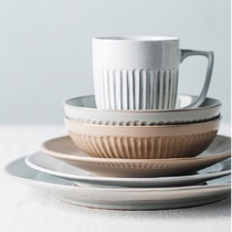 Retro style ins Nordic ceramic tableware simple old eating dishes steak platter West tableware personality restaurant