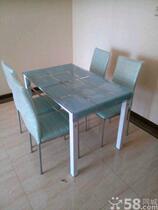 Manufacturers direct sales tempered glass table density plate folding table Tianjin free delivery