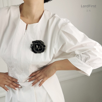 LordFirst designed the French imported small fragrant coarse cloth crochet camellia brooch corsage
