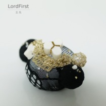 LordFirst designed original handmade crochet porcelain lace embroidery brooch Two-color Handmade