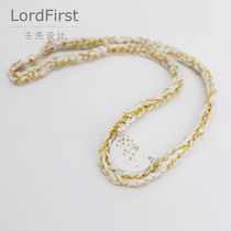 LordFirst designed the original handmade hand-painted porcelain crochet necklace Handmade