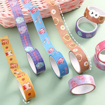 Rabbit Cute Hand Ledger Adhesive Tapes Paper Cartoon Ins Girl Hearts and Paper Little Collage Students DIY material Decorative Sticker
