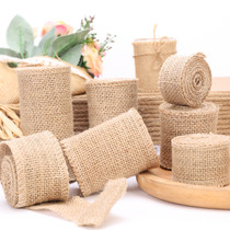 Woven Jute Thickened Fabric Handmade Diy Kindergarten Table Cloth Hemp Bag Decorative Fabric Wide Hemp Rope Coarse Hemp Cloth Roll