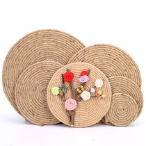Round Hemp Rope Round Board Wall-mounted Kindergarten Creative Handmade Diy Board Painting Wall Decoration Painting Background Wall-mounted Ornaments