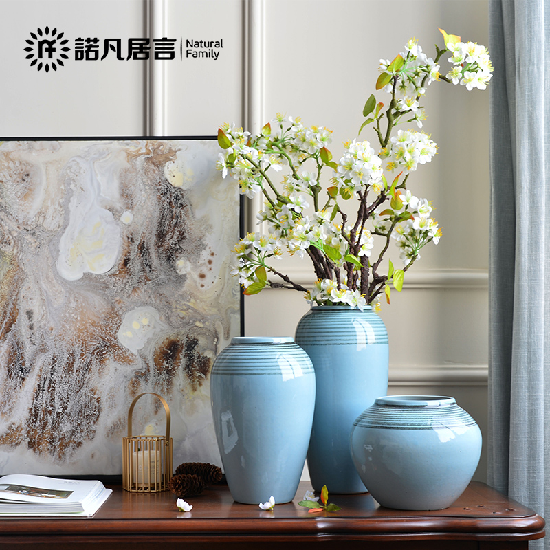 Clearance Nordic ceramic vases, flower arrangement sitting room dry flower is placed creative contracted and I floral outraged table decoration decoration