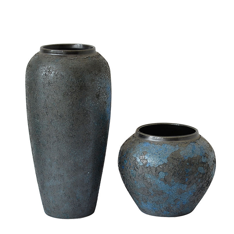 Jingdezhen coarse some ceramic porcelain restoring ancient ways do old pot sitting room place dry flower vases, flower arranging flower implement creative decorations