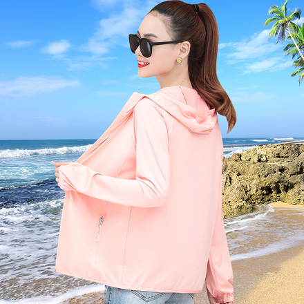 冰丝防晒衣女夏2020新款长袖薄款短外套防紫外线透气防晒衫防晒服