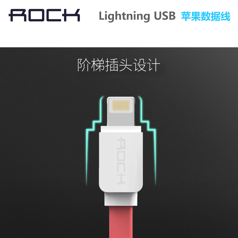 ROCK iPhone6数据线6sPlus苹果5s手机充电器线六短7P加长快充iPad产品展示图2