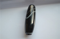 Antique collection Tibet nine-eyed Tiger tooth treasure bottle two-eyed longan celestial ball 011