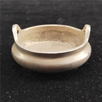 Antique copper white copper incense burner 165831 ornaments wrapped pulp old road craft exquisite copper incense burner