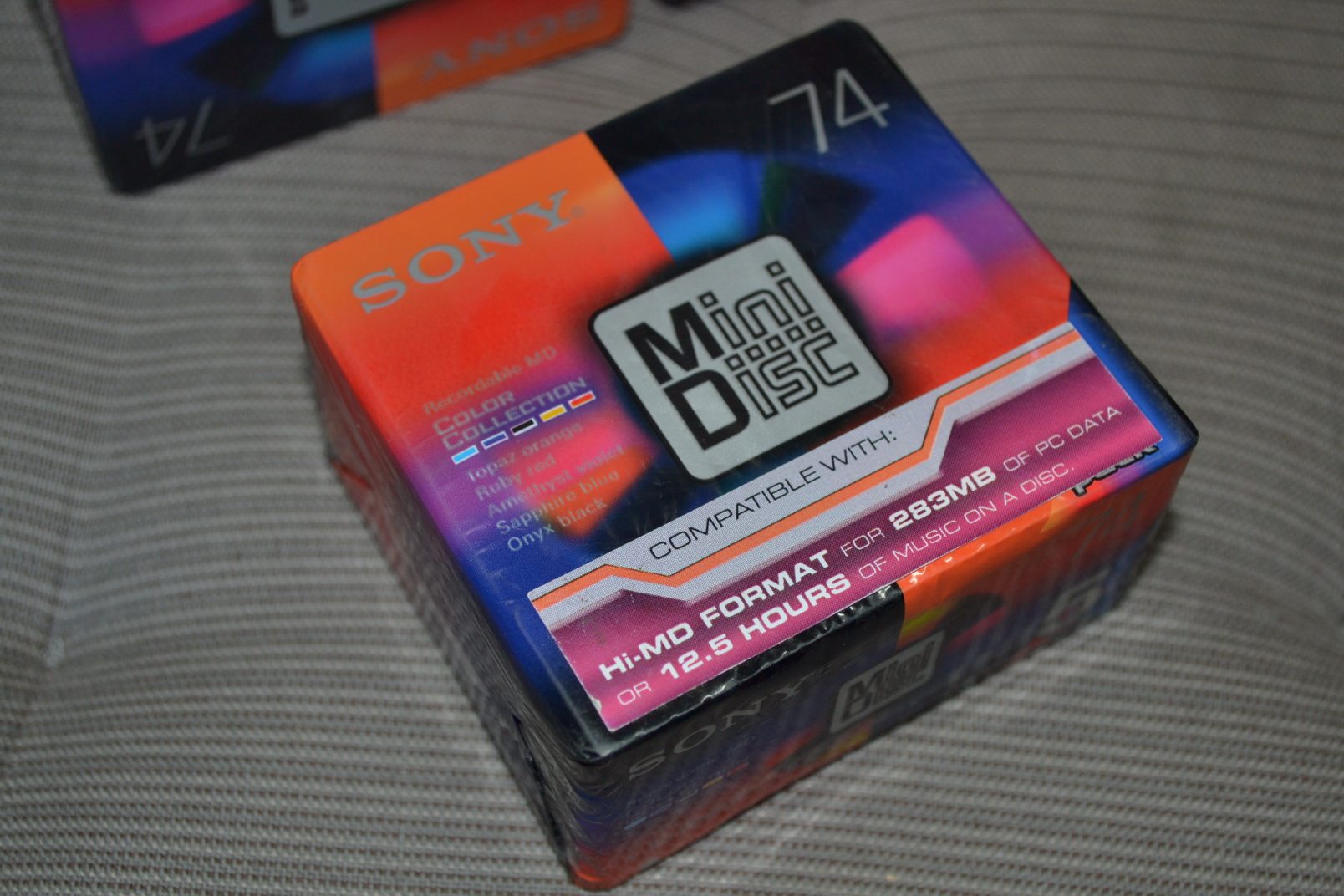 低价sony/索尼md盘md碟color collection74分钟sony/索尼md空白盘