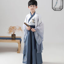 Childrens Hanfu Boys Spring and Autumn New Little Boys Ancient Clothing Tang Chinese Style Book Children Chinese School Chinese Studies Stage Performance