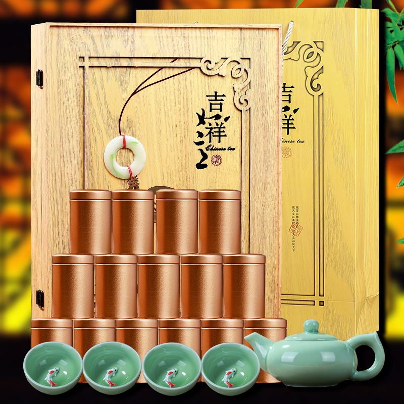 2019 new tea anxi tieguanyin autumn tea super strong fragrance orchid fragrant tea canned in high-end gift box