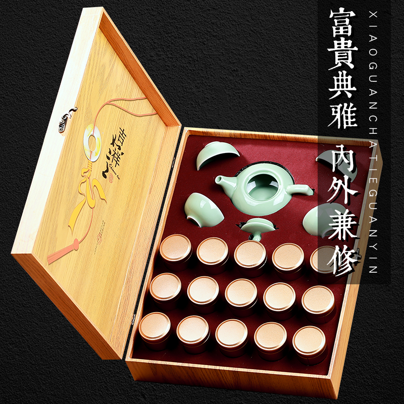 2019 new tea anxi tieguanyin autumn tea super strong fragrance orchid fragrant tea canned in high-end gift box