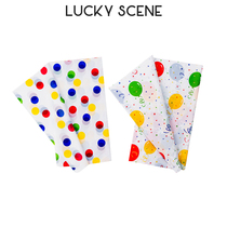(Auspicious props) Balloon printing birthday plastic tablecloth restaurant disposable party table tablecloth disposable