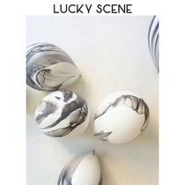 (Auspicious props) 11-inch agate marble balloons 5 decorated scenes to decorate the net red picnic