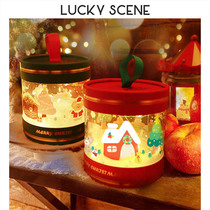 Christmas packaging box gift box Christmas Eve round beautiful air box transparent decoration