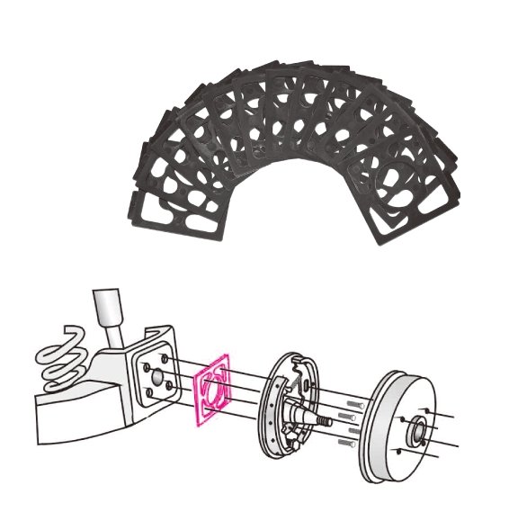 四轮定位单角度调整方垫片大众捷达桑塔纳后轮前束外倾角12片混装