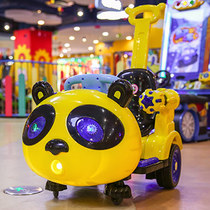 Childrens electric car swing four-wheel charging motorcycle car Baby toy car 1-3 years old can sit electric remote control