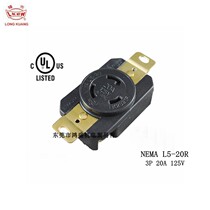 NEMA L5-20R Taiwan Longguang LKEW Yongyu electrical appliance factory LK-2321F heat-resistant plastic UL concealed socket