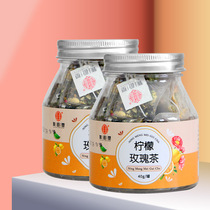 Lemon Rose Tea 40g Lemon Dandelion Pteryrus Rose Tea Herbal Tea Bag Canned Health Tea